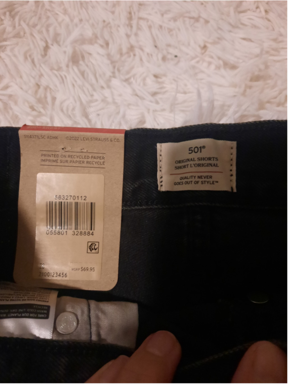 Women's High-Rise Black Denim Cutoff Shorts - Picture 3 of 8